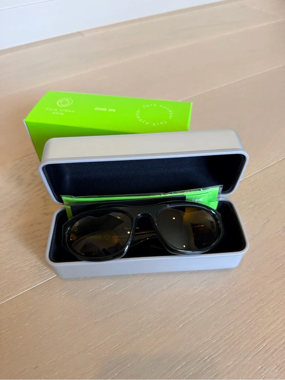 NEW FORK Eyewear Surge FK-16 Sunglasses Green Yellow 60-19-120